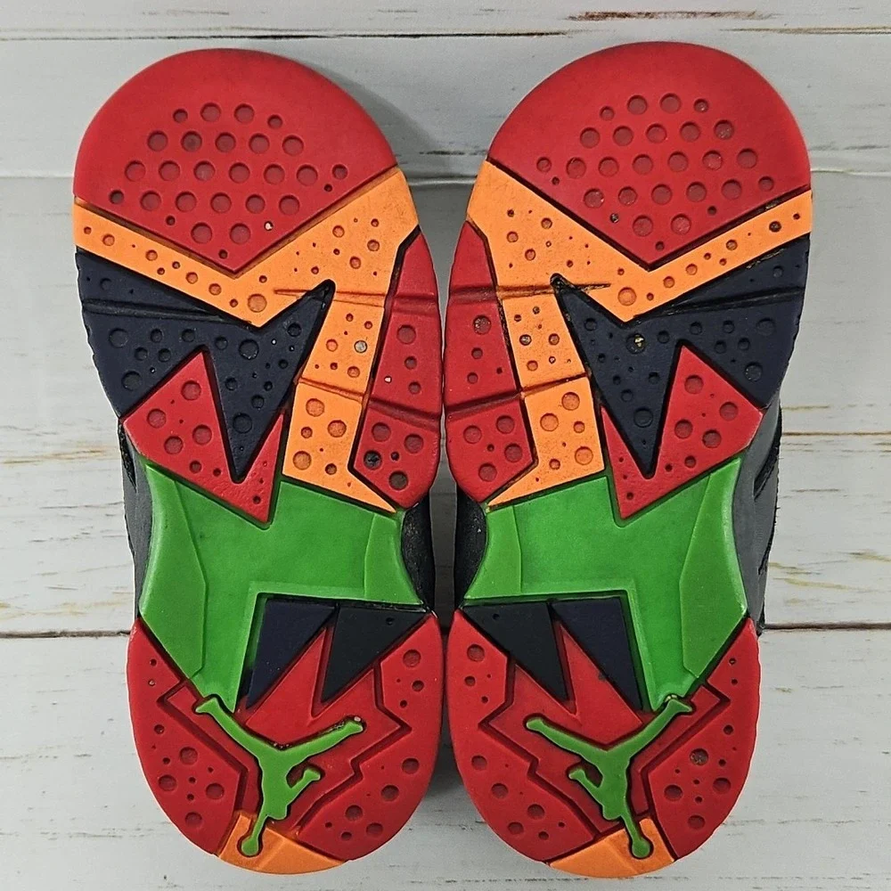 Nike Jordan 7 Retro Marvin The Martian Toddler‎ Size 8C Black Sneaker 304772-028